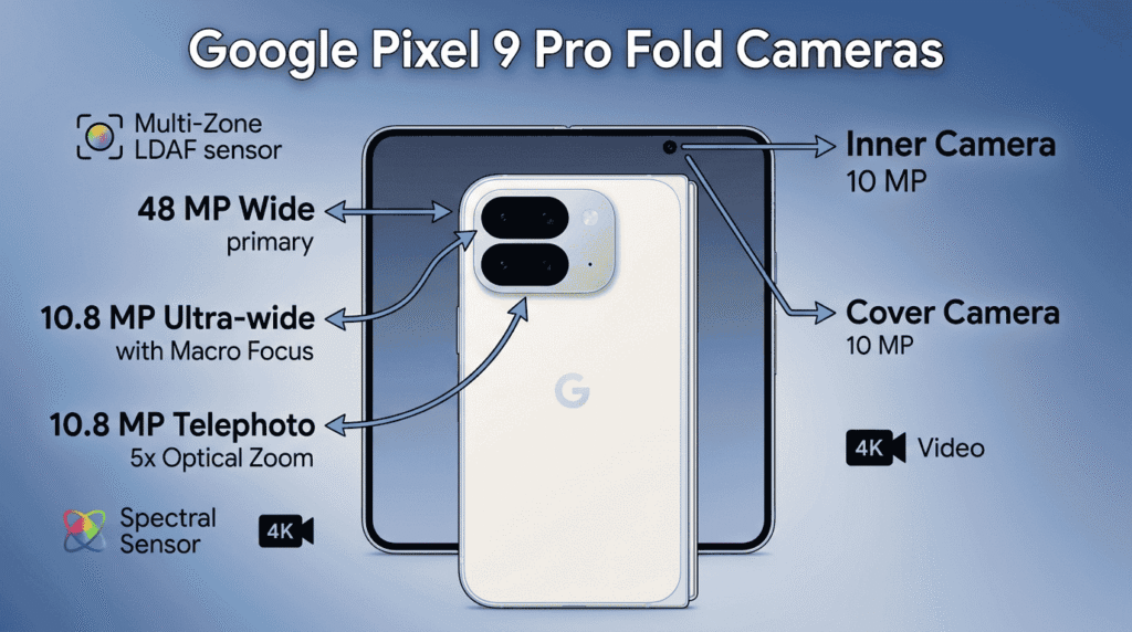Google Pixel 9 Pro Fold Cameras
