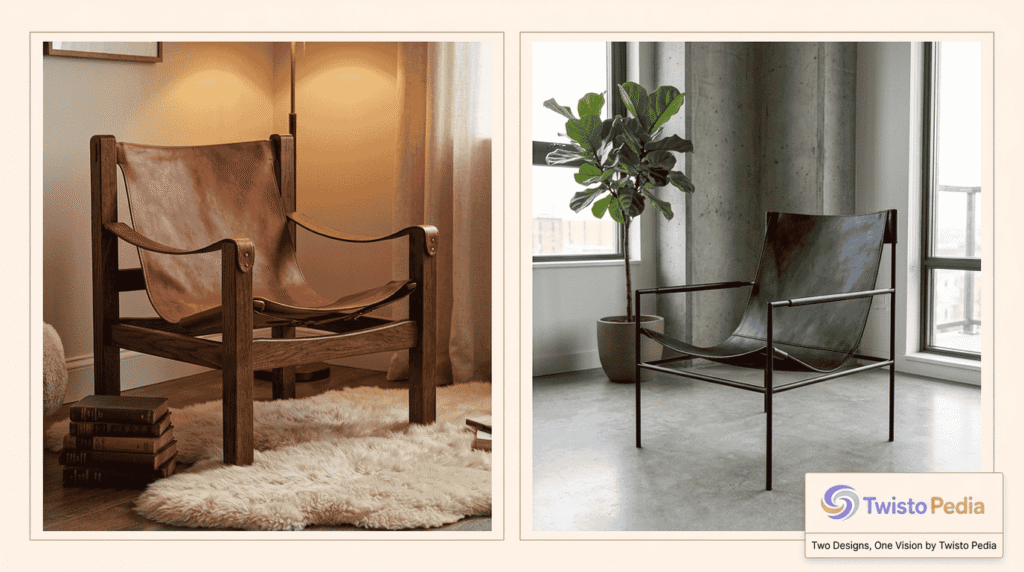 Leather Sling Chair