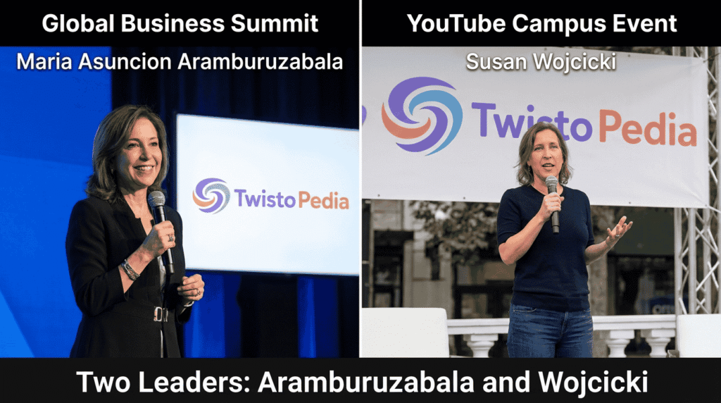 Maria Asuncion Aramburuzabala And Susan Wojcicki