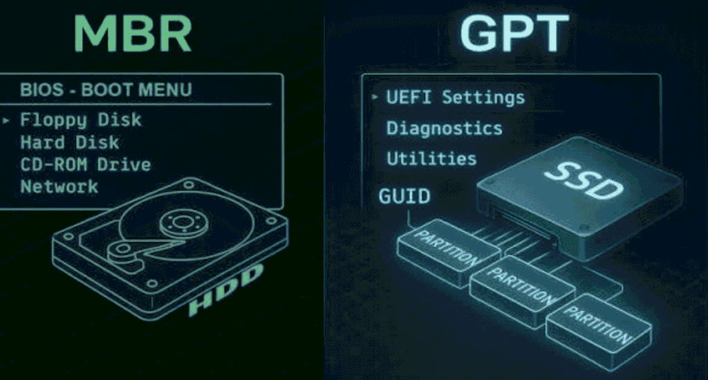 Master Boot Record vs GUID