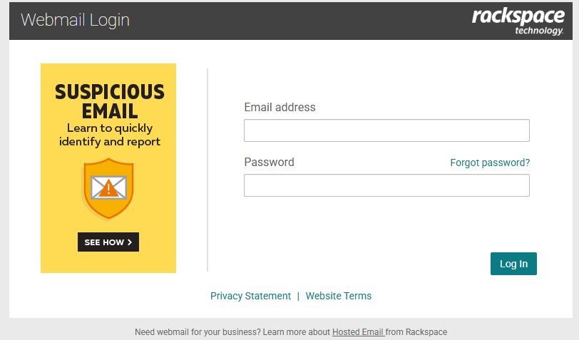 Rackspace Email Login