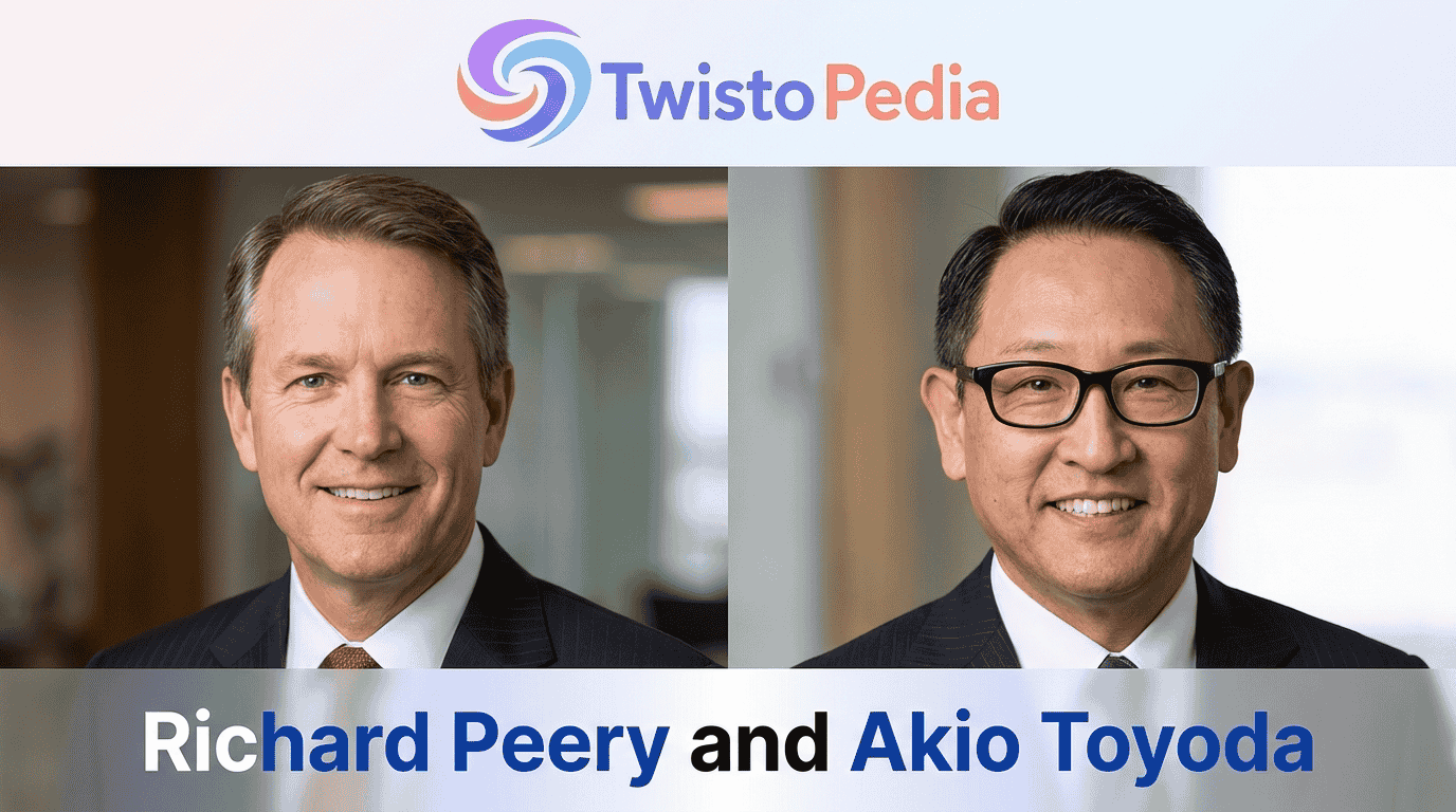 Richard Peery and Akio Toyoda