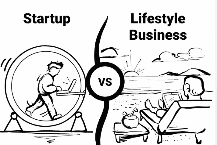 bootstrapped startup vs lifestyle business